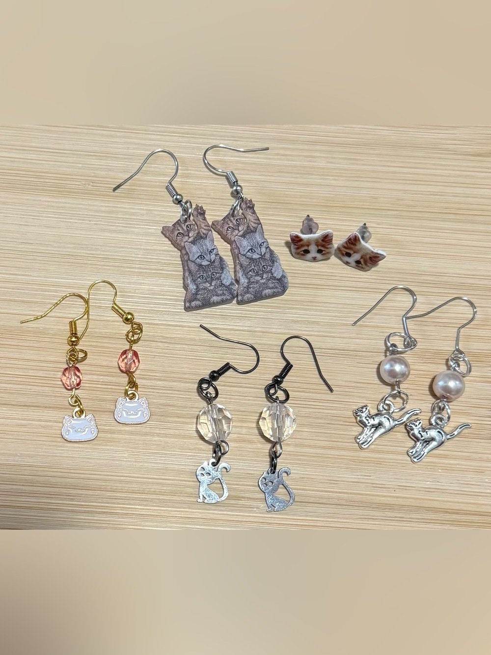 Bundle of Cat Earrings